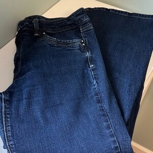 WHBM Blanc Flare Leg Jeans